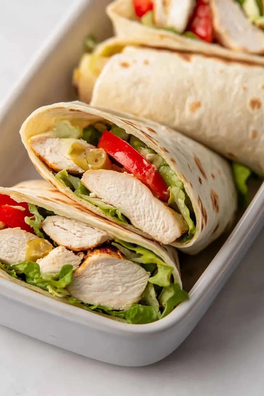 Healthy Chicken Tortilla Wraps