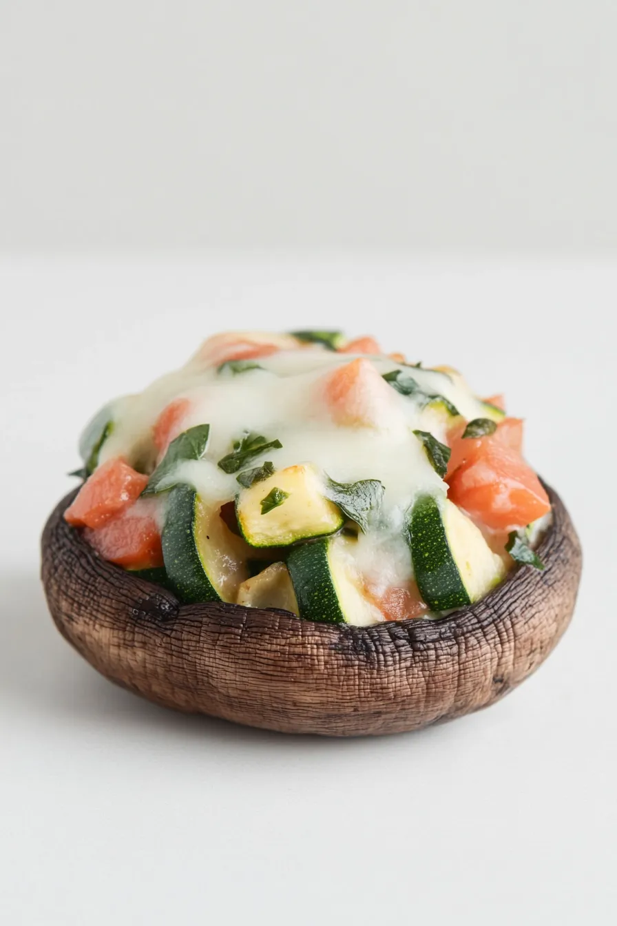 Delicious Zucchini Stuffed Portabella Mushrooms