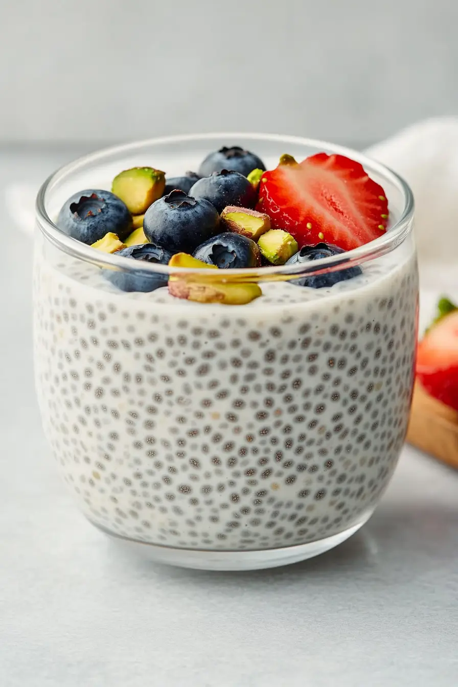 Refreshing Vegan Chia Seed Pudding with Yogurt