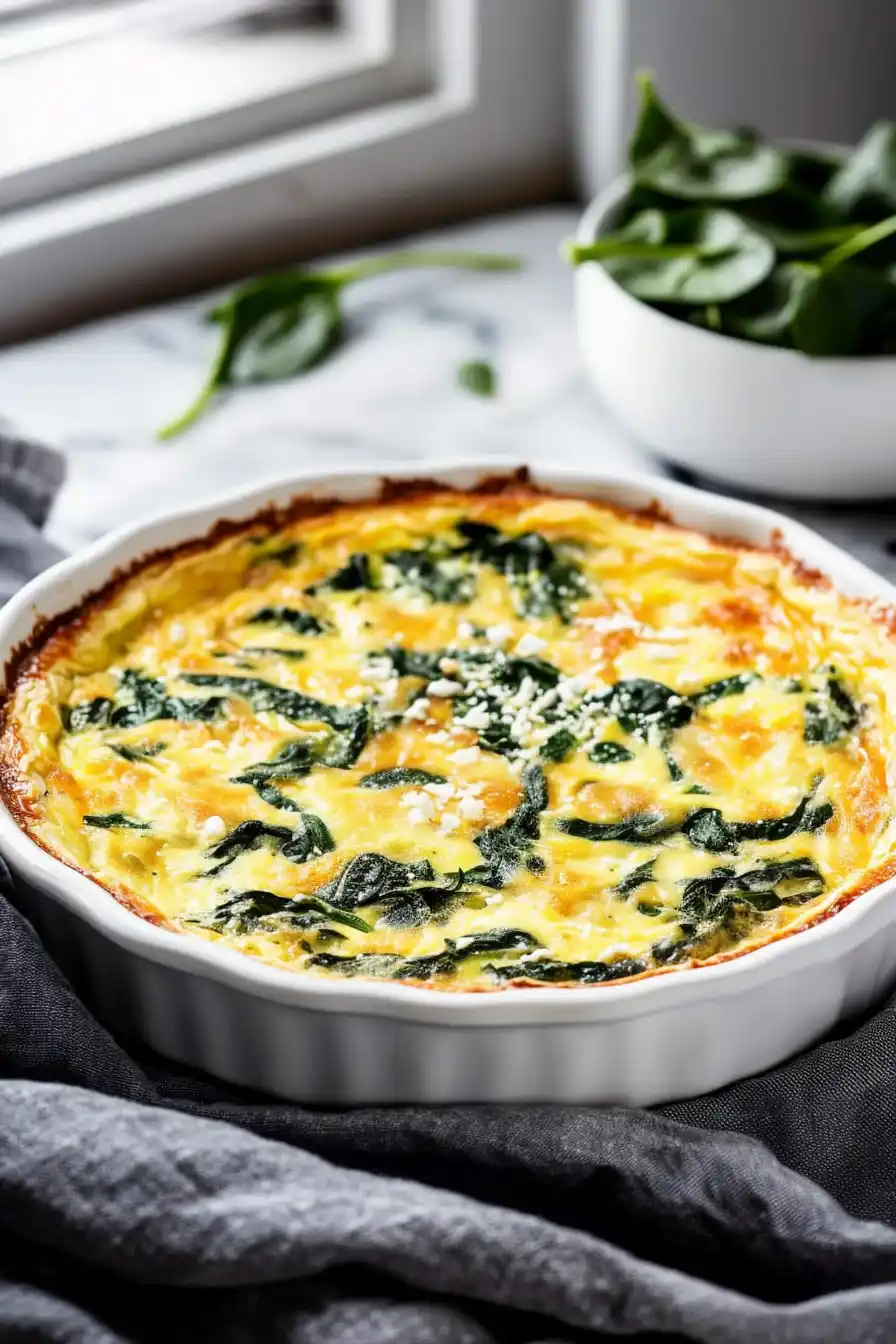 Creamy Cauliflower Crust Quiche