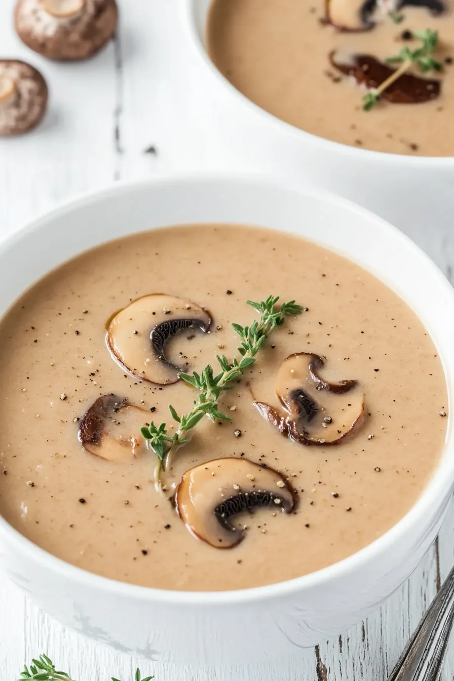 Rich Dairy-Free Instant Pot Mushroom Soup