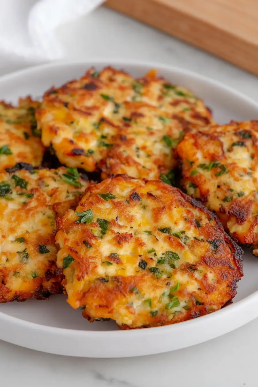 Easy Zucchini Chicken Air Fryer Fritters