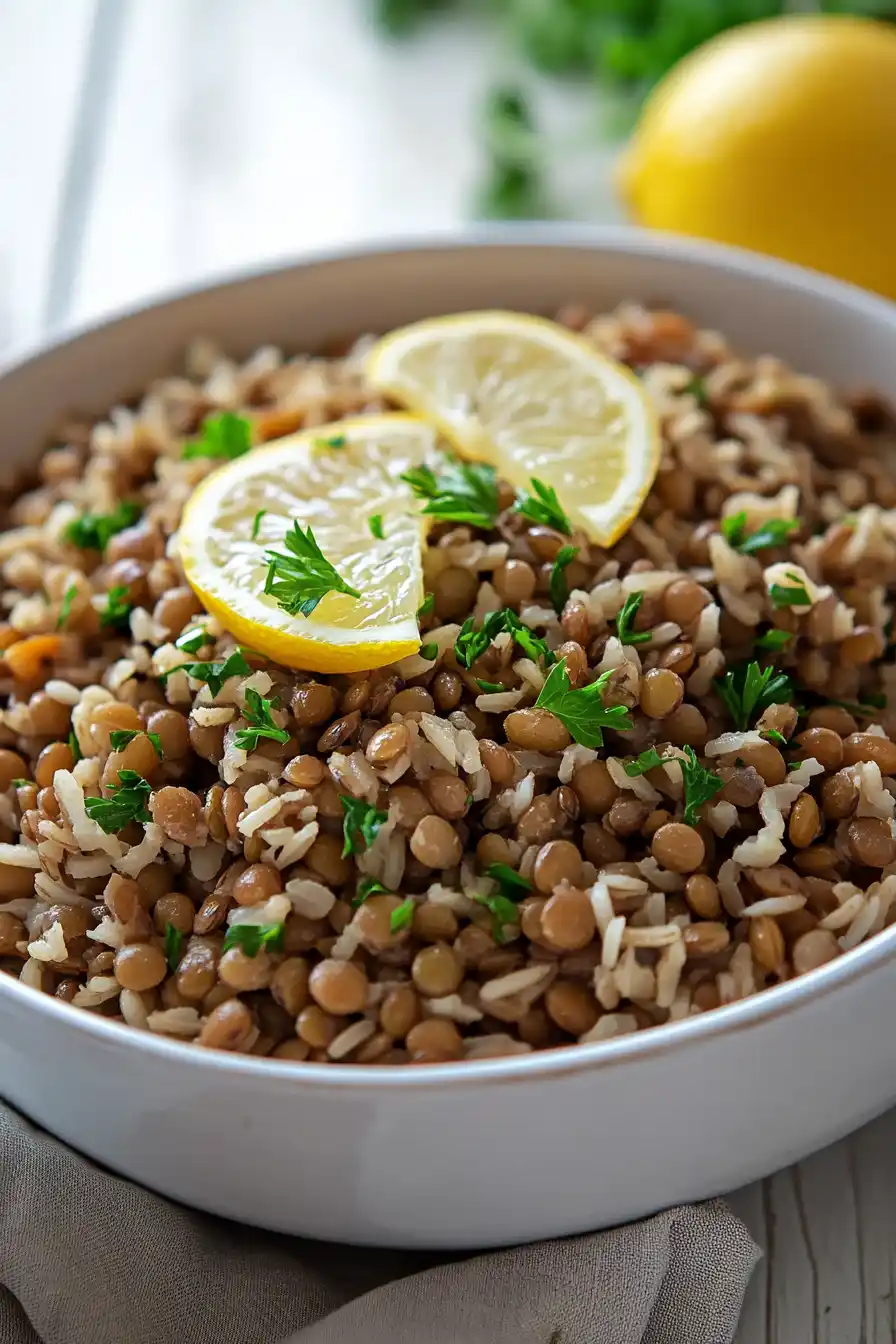 Nutritious Rice Cooker Lentils and Rice