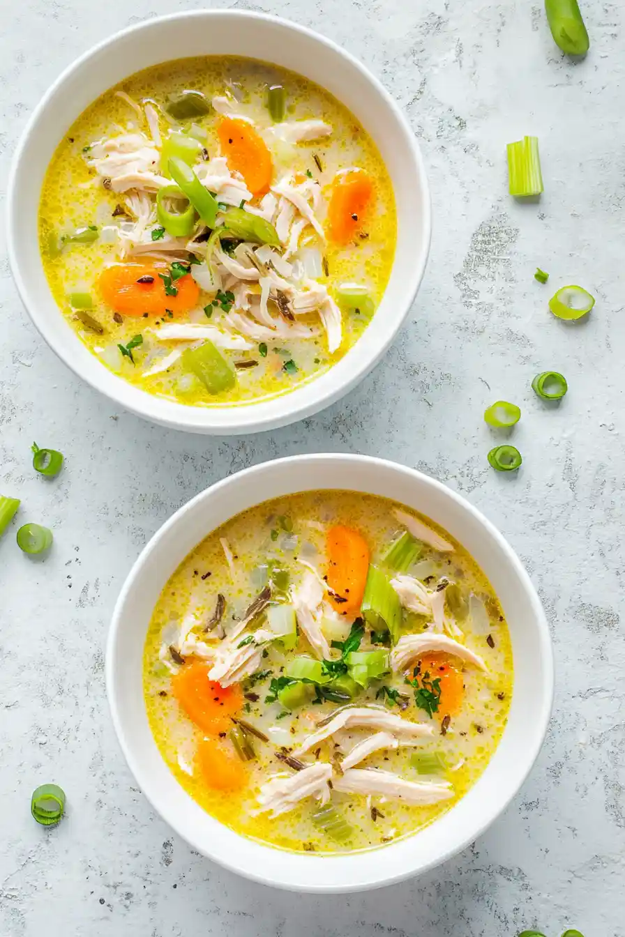 Creamy Keto Instant Pot Chicken Pot Pie Soup