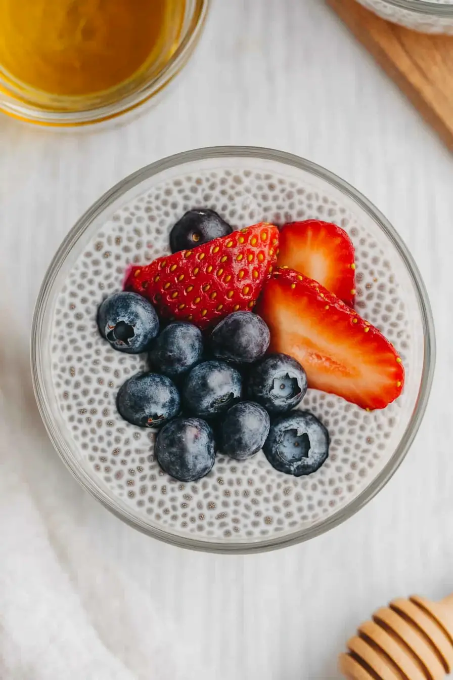 Healthy Vanilla Honey Chia Seed Pudding
