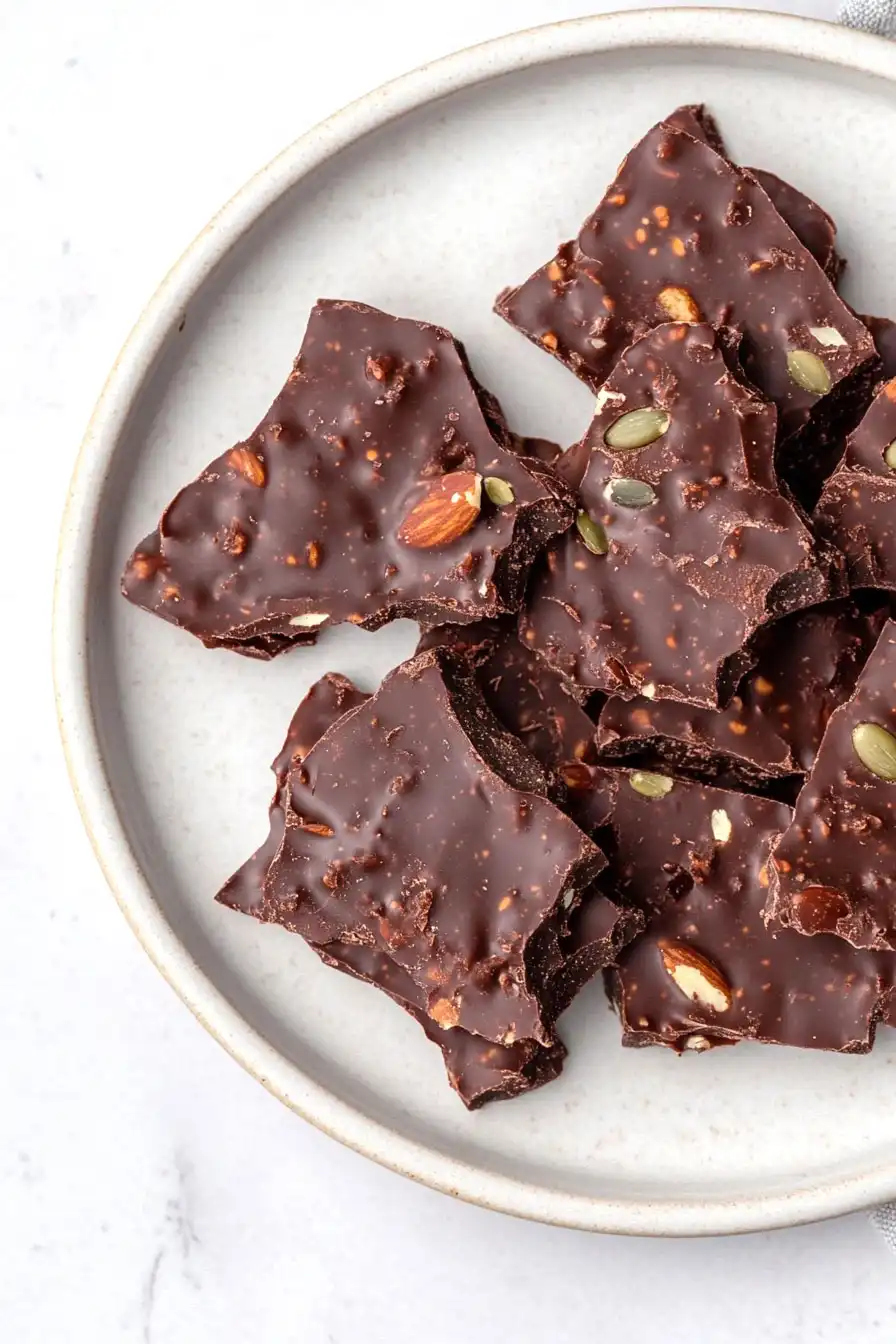 Simple Dark Chocolate Nut Bark