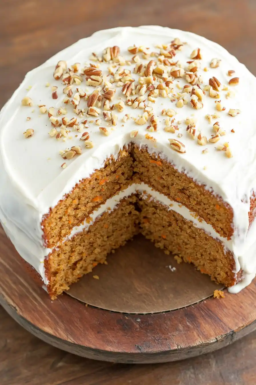 Cheery Eggless Carrot Cake for Easter