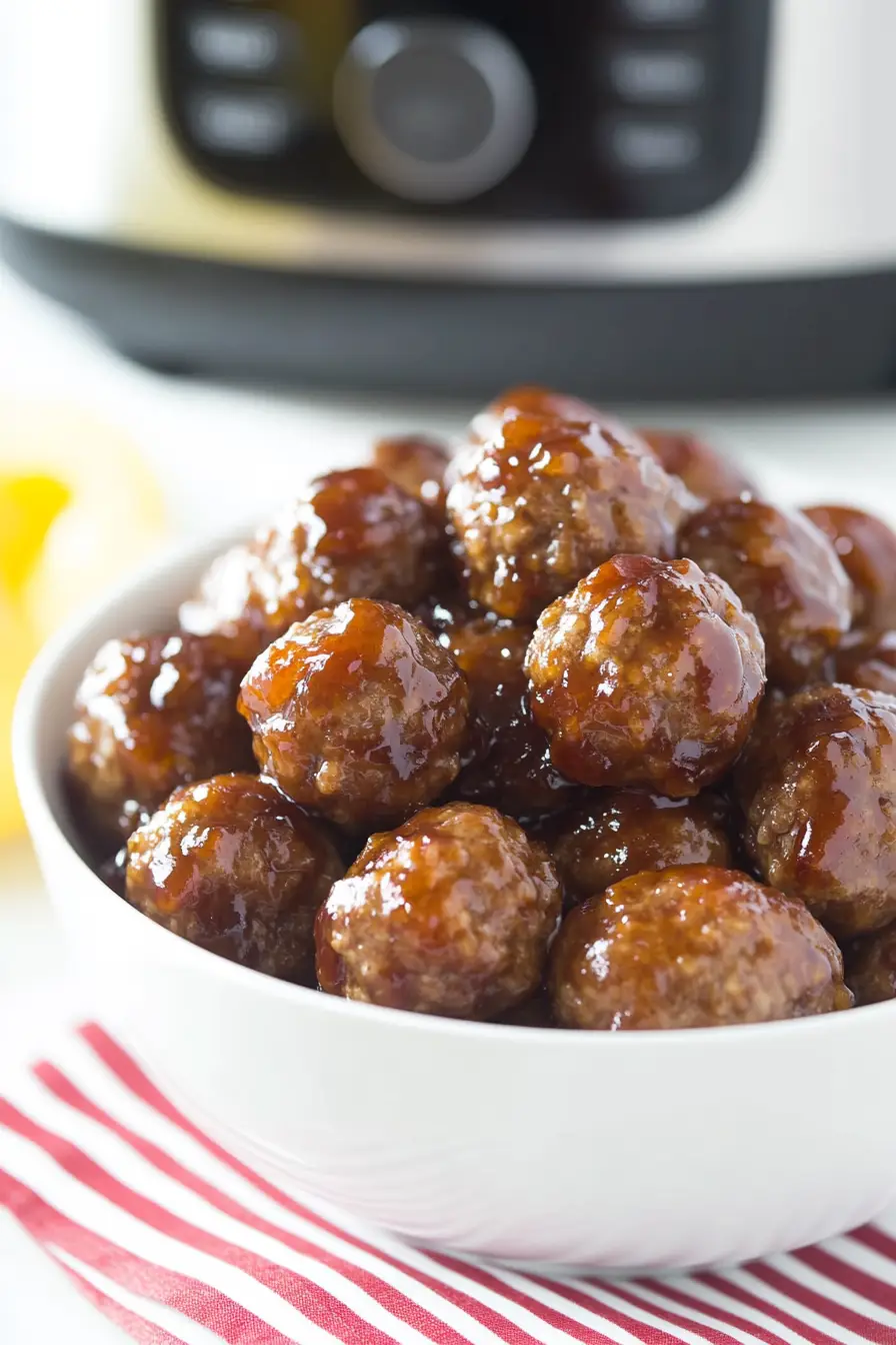 Easy Instant Pot Grape Jelly Meatballs