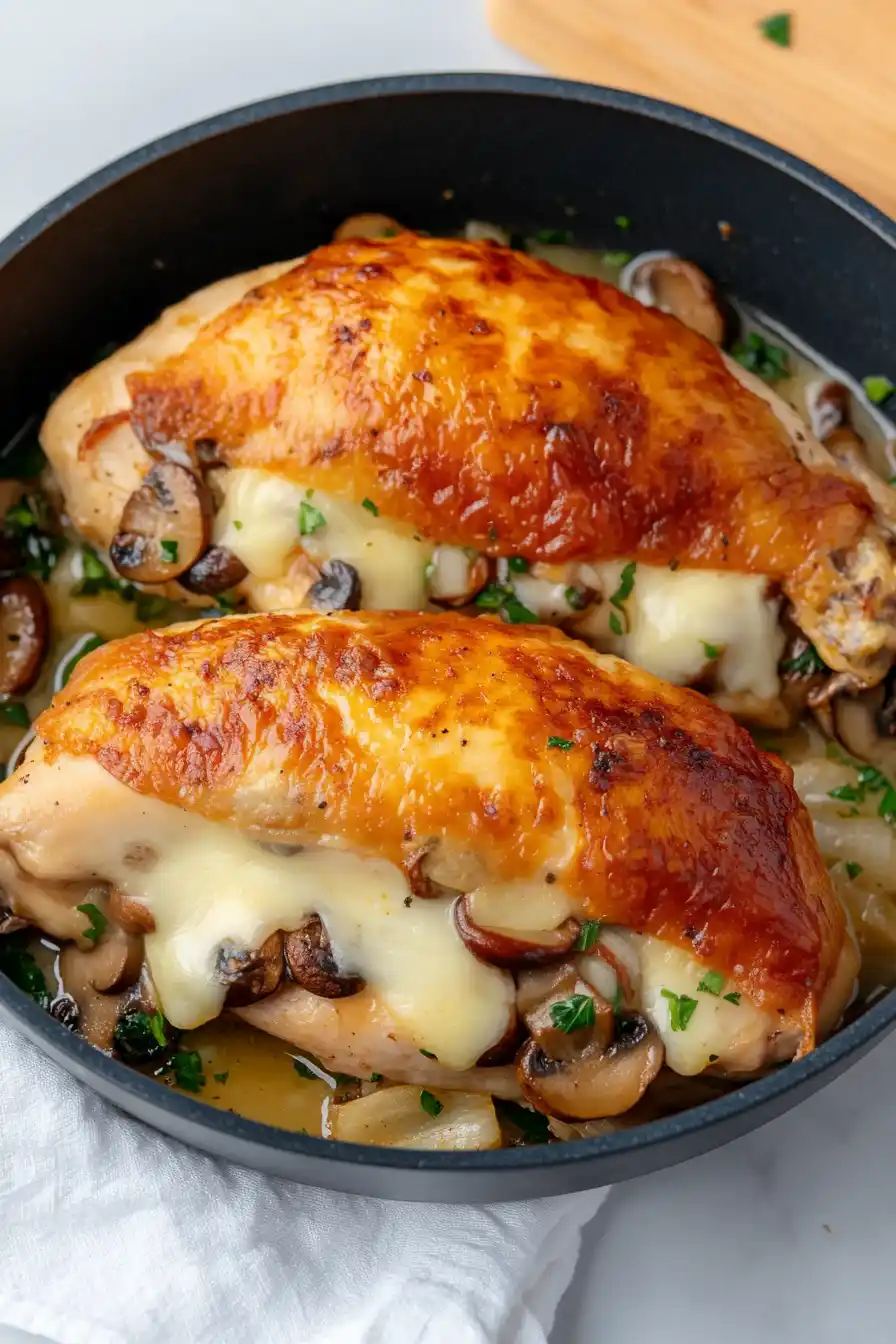 Healthy Mushroom Stuffed Chicken Breast