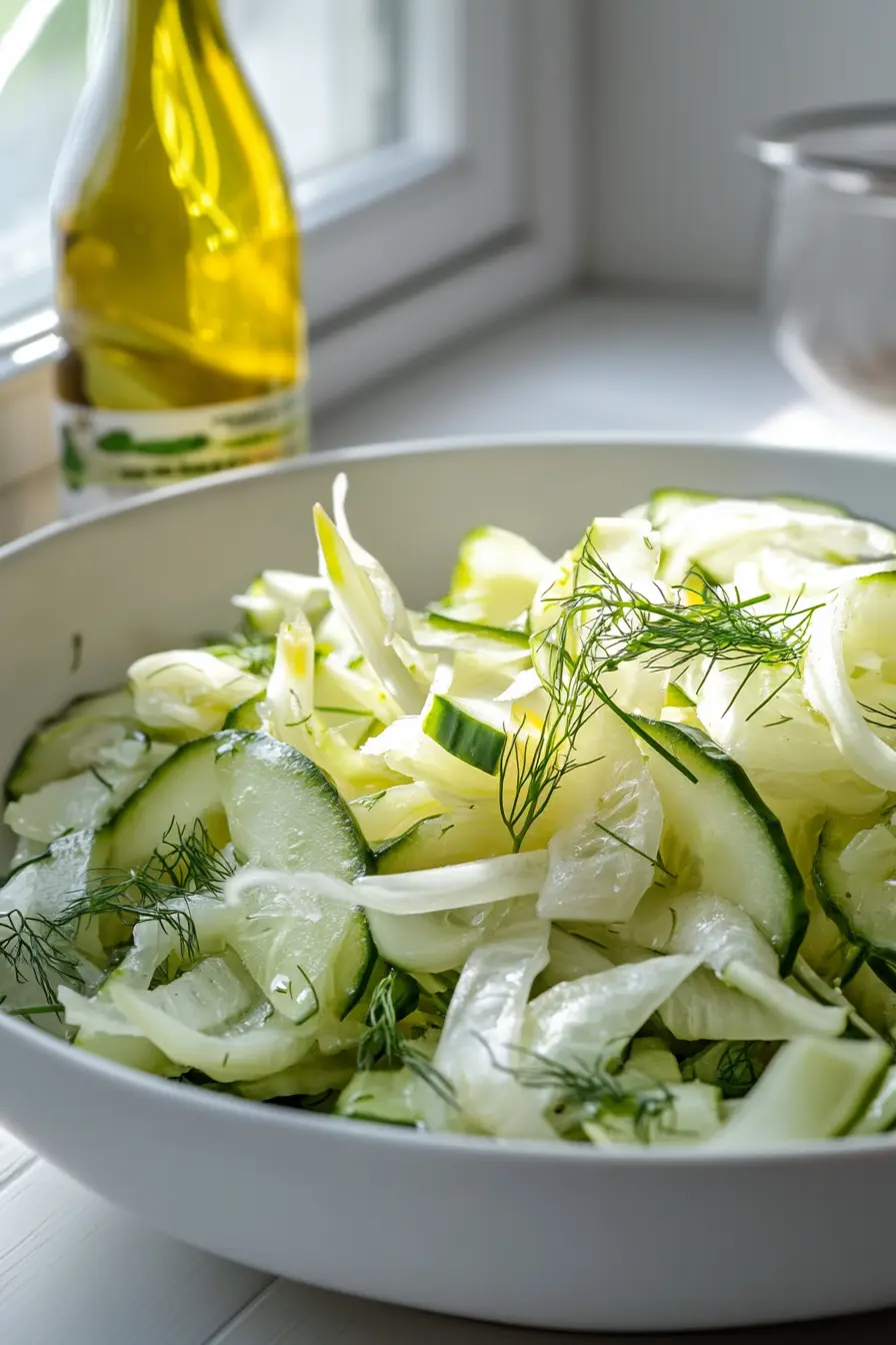 Crisp Fennel Cucumber Salad