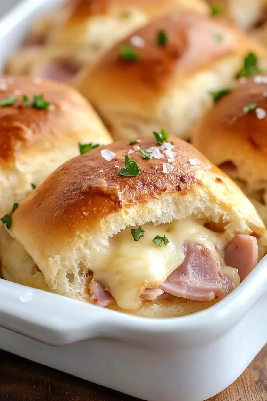 Delicious Ham and Colby Jack Cheese Sliders