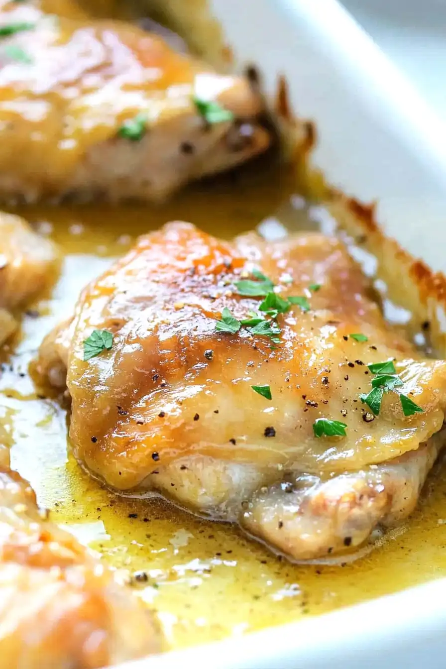 Savory Honey Mustard Chicken Thighs