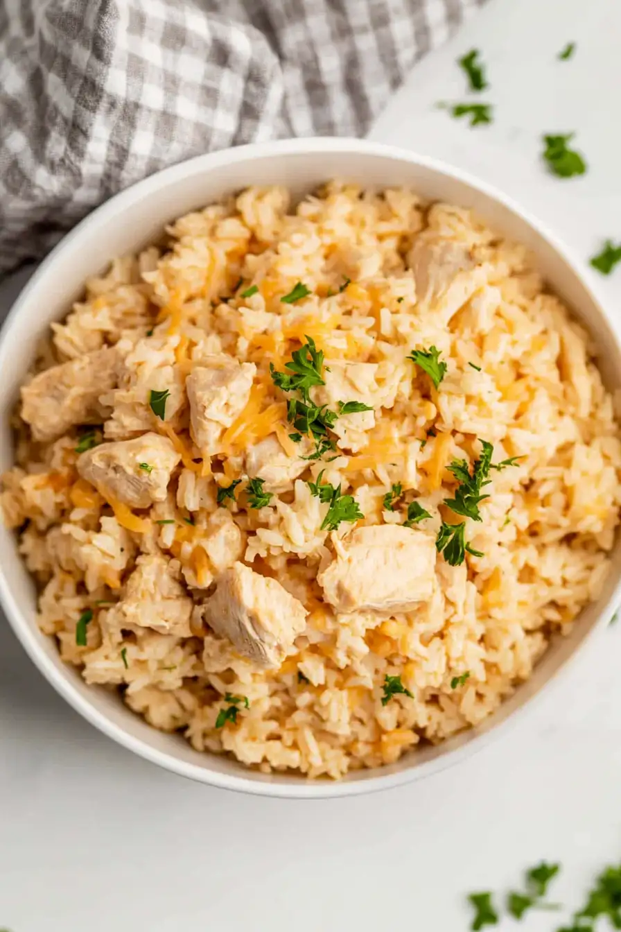 Healthy Instant Pot Chicken and Rice with Cream of Mushroom Soup