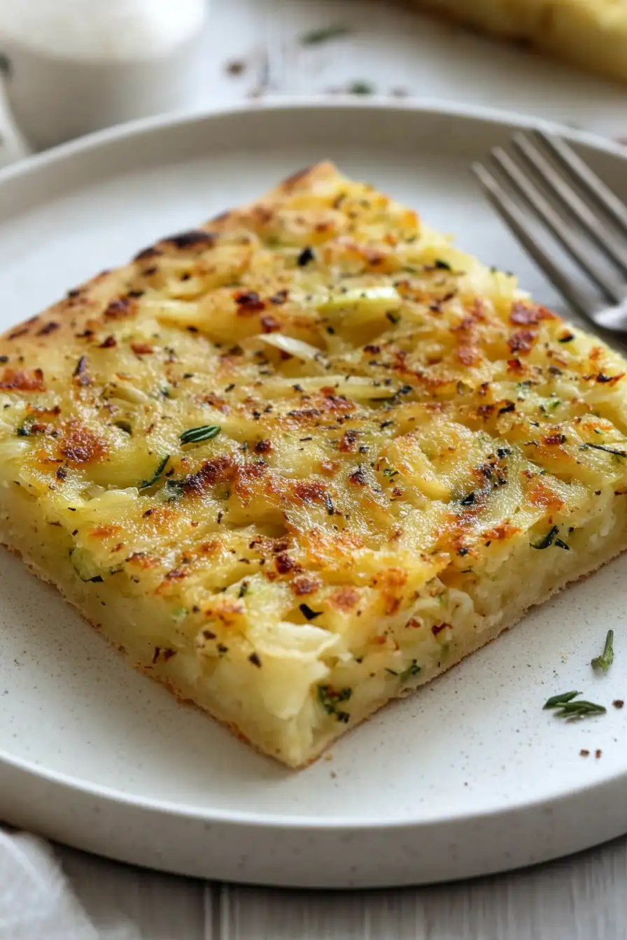 Fluffy Vegetarian Zucchini Slice