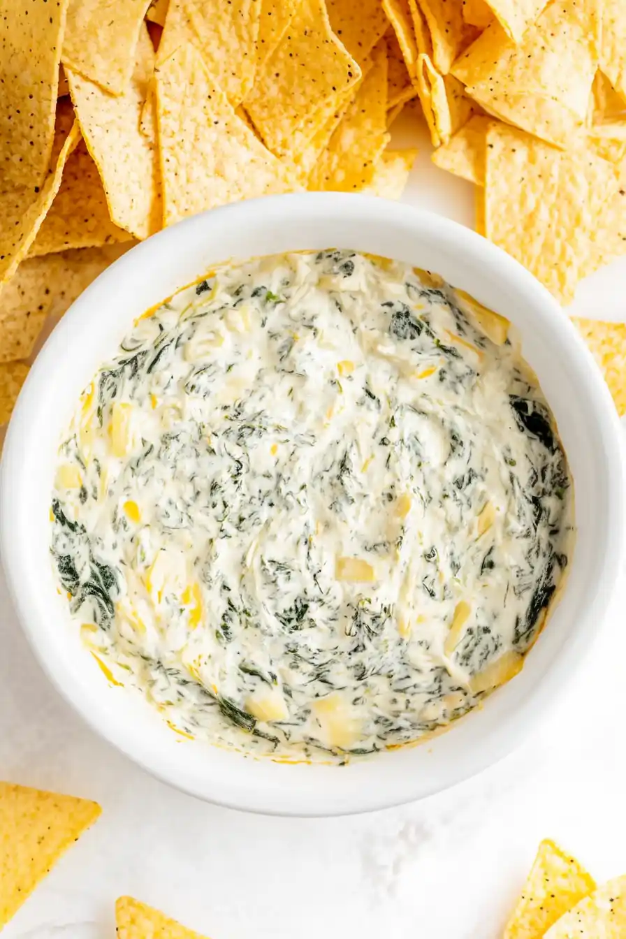 Quick Crock Pot Spinach Artichoke Dip