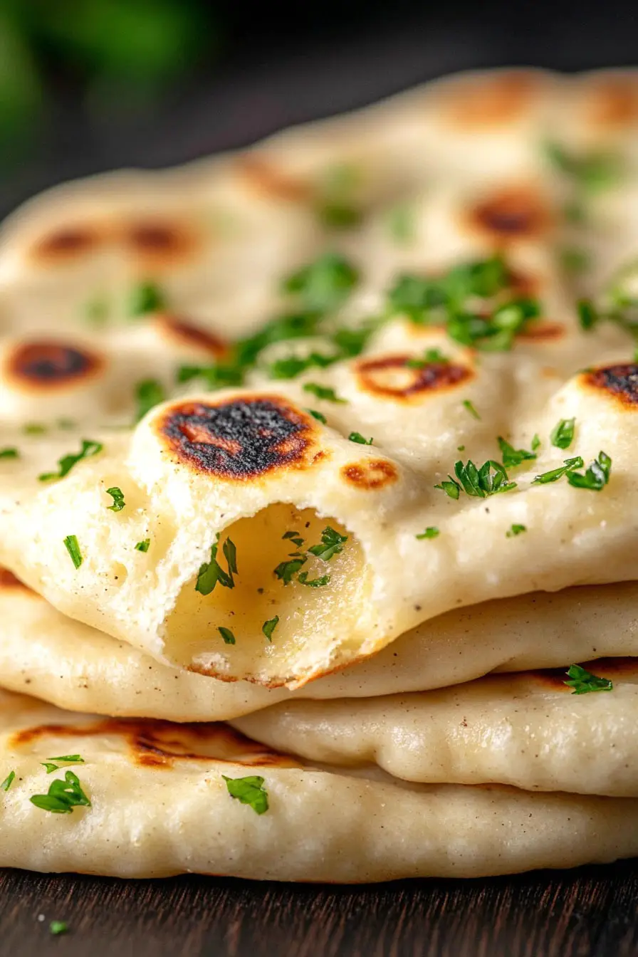 Homemade Vegan Naan