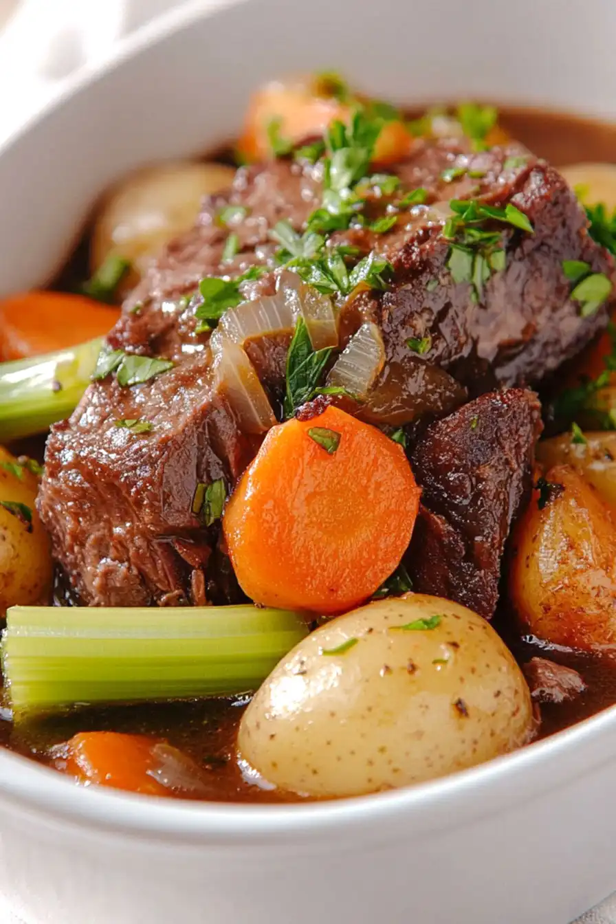 Tasty Crockpot Pot Roast with Onion Soup Mix