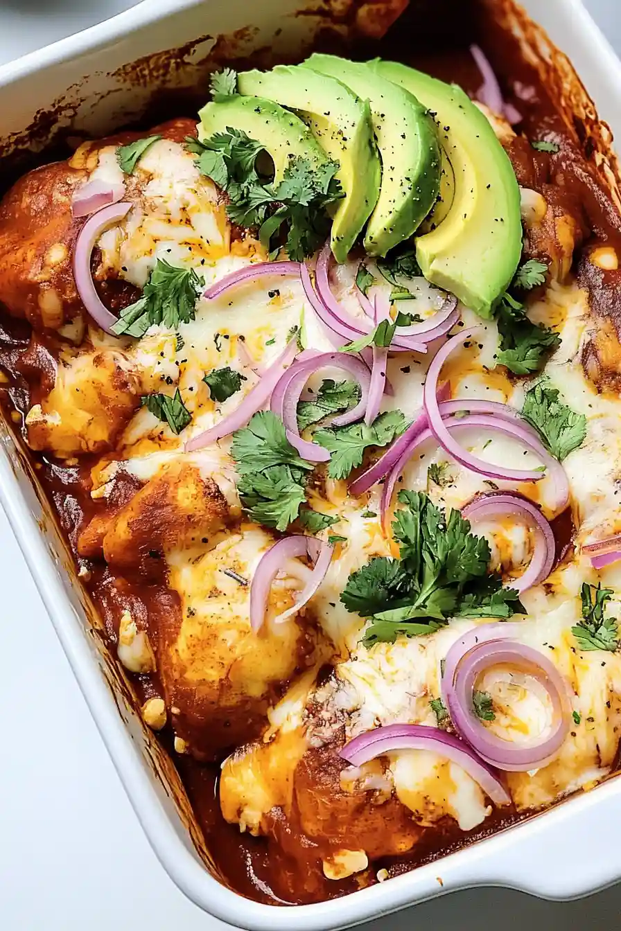 Delicious Cauliflower Enchilada Casserole