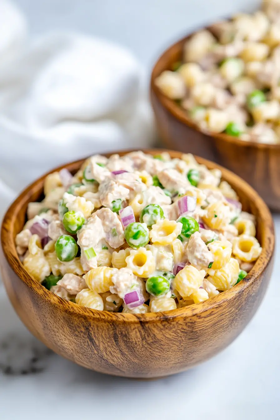 Creamy Canned Tuna Pasta Salad