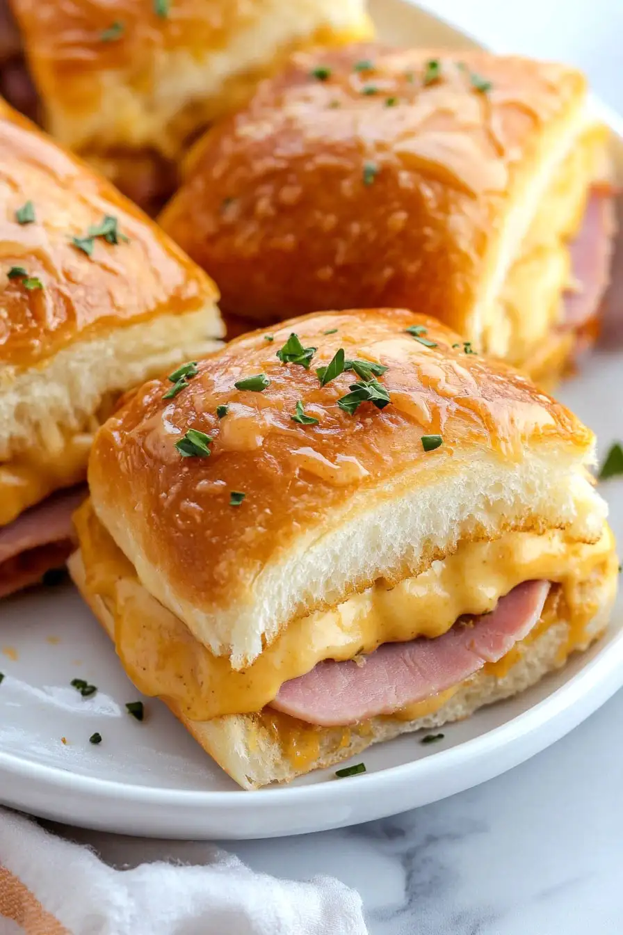 Tasty Honey Mustard Ham and Cheese Sliders