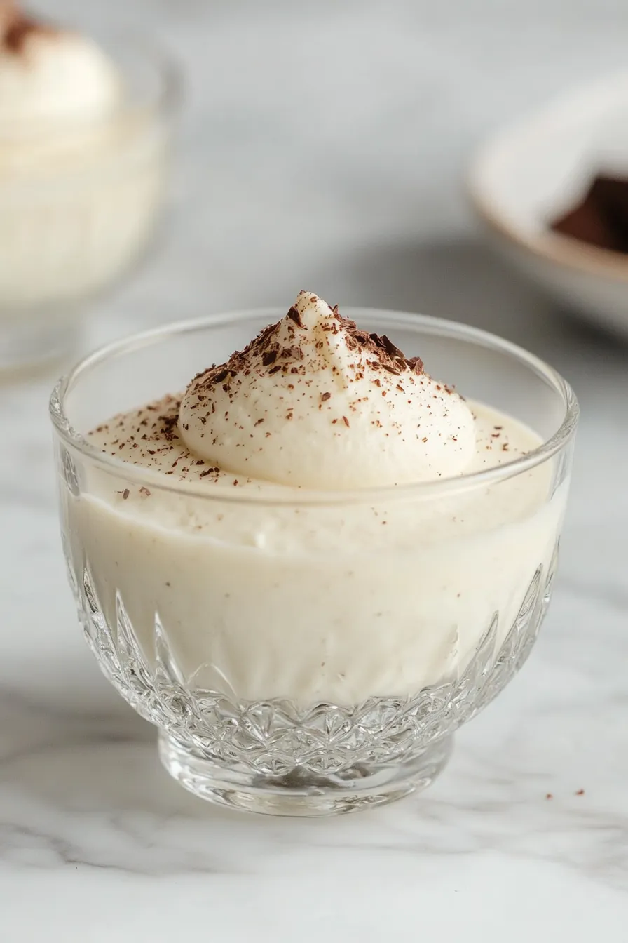 Decadent Eggless White Chocolate Mousse