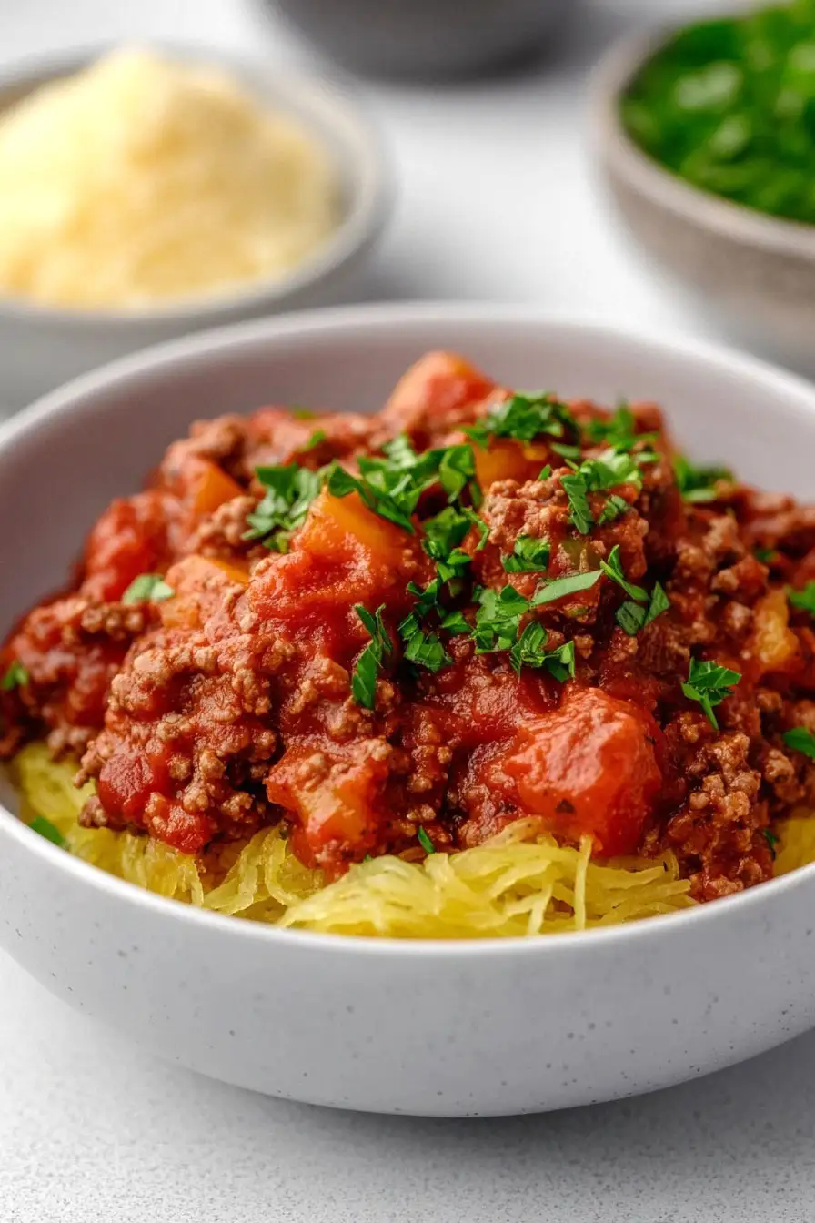 Easy Spaghetti Squash Bolognese Recipe