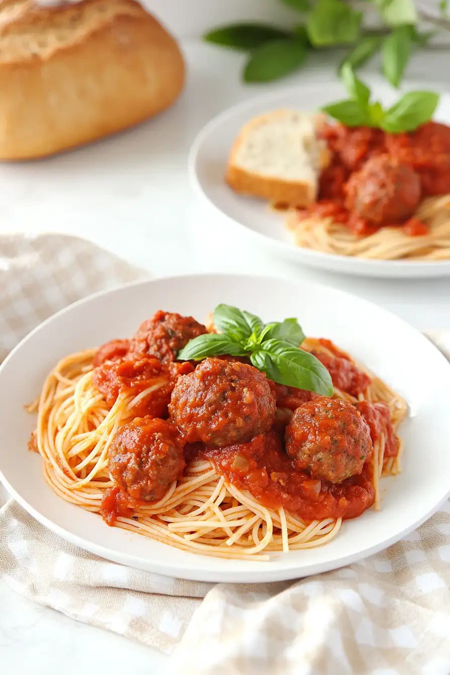 Flavorsome Spaghetti and Dairy Free Meatballs