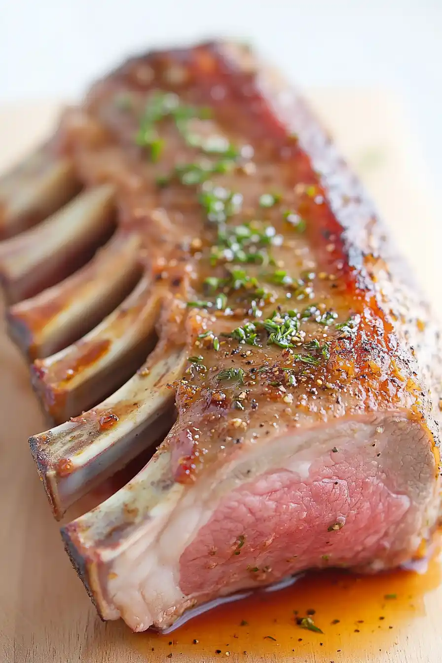 Tasty Rack of Lamb on Big Green Egg