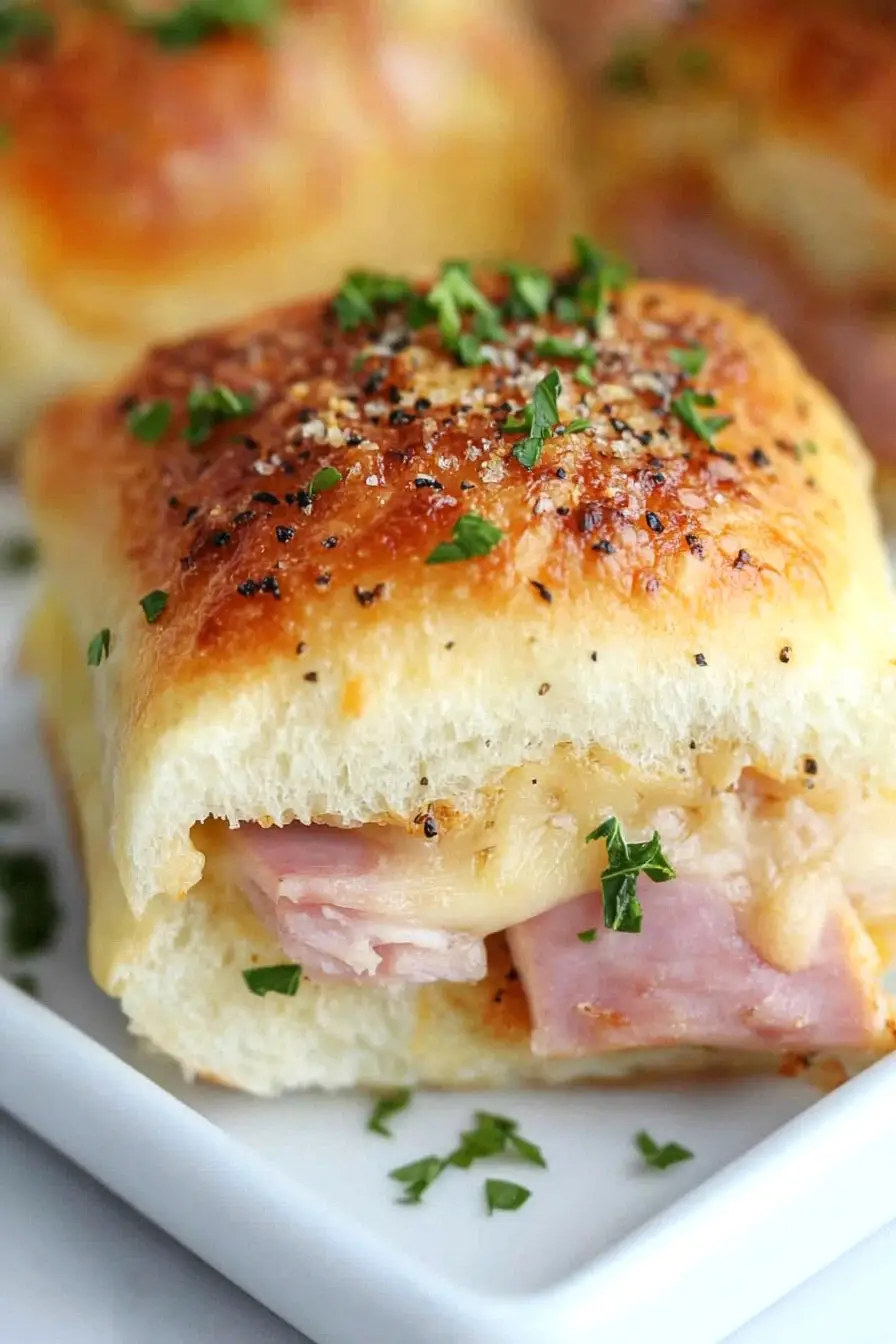 Easy Ham and Pepper Jack Cheese Sliders
