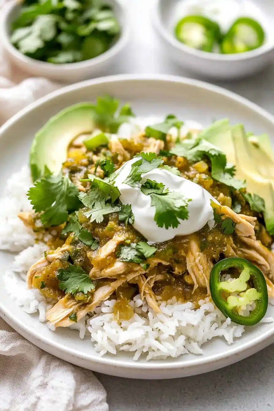 Best Crockpot Salsa Verde Chicken