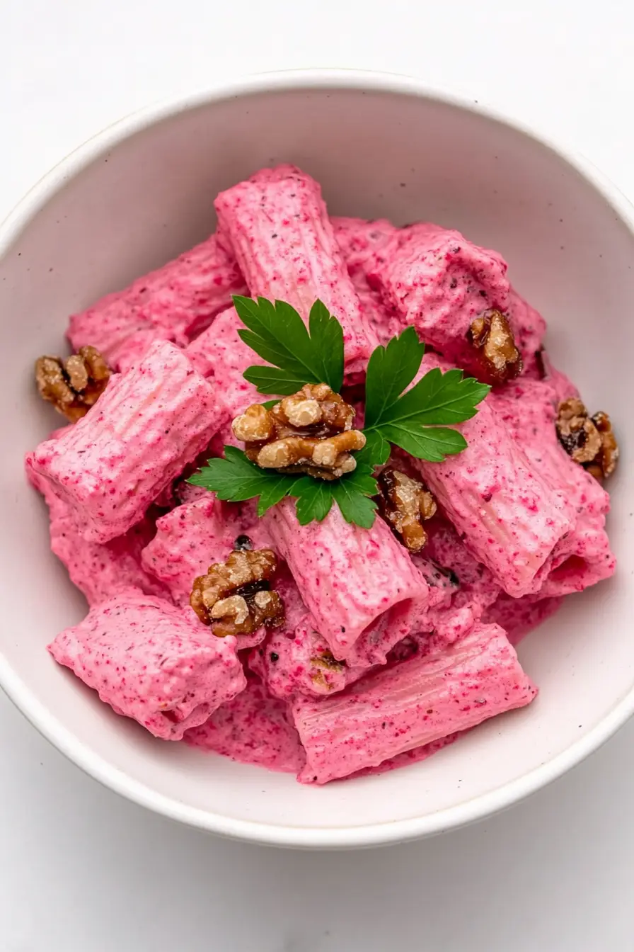 Quick Valentine's Day Pink Pasta