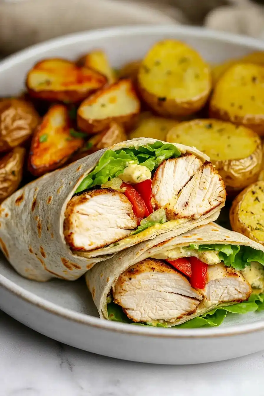 Healthy Chicken Tortilla Wraps