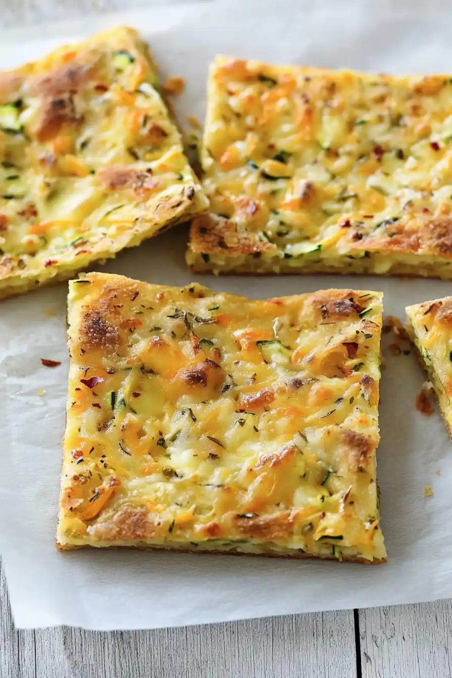 Fluffy Vegetarian Zucchini Slice