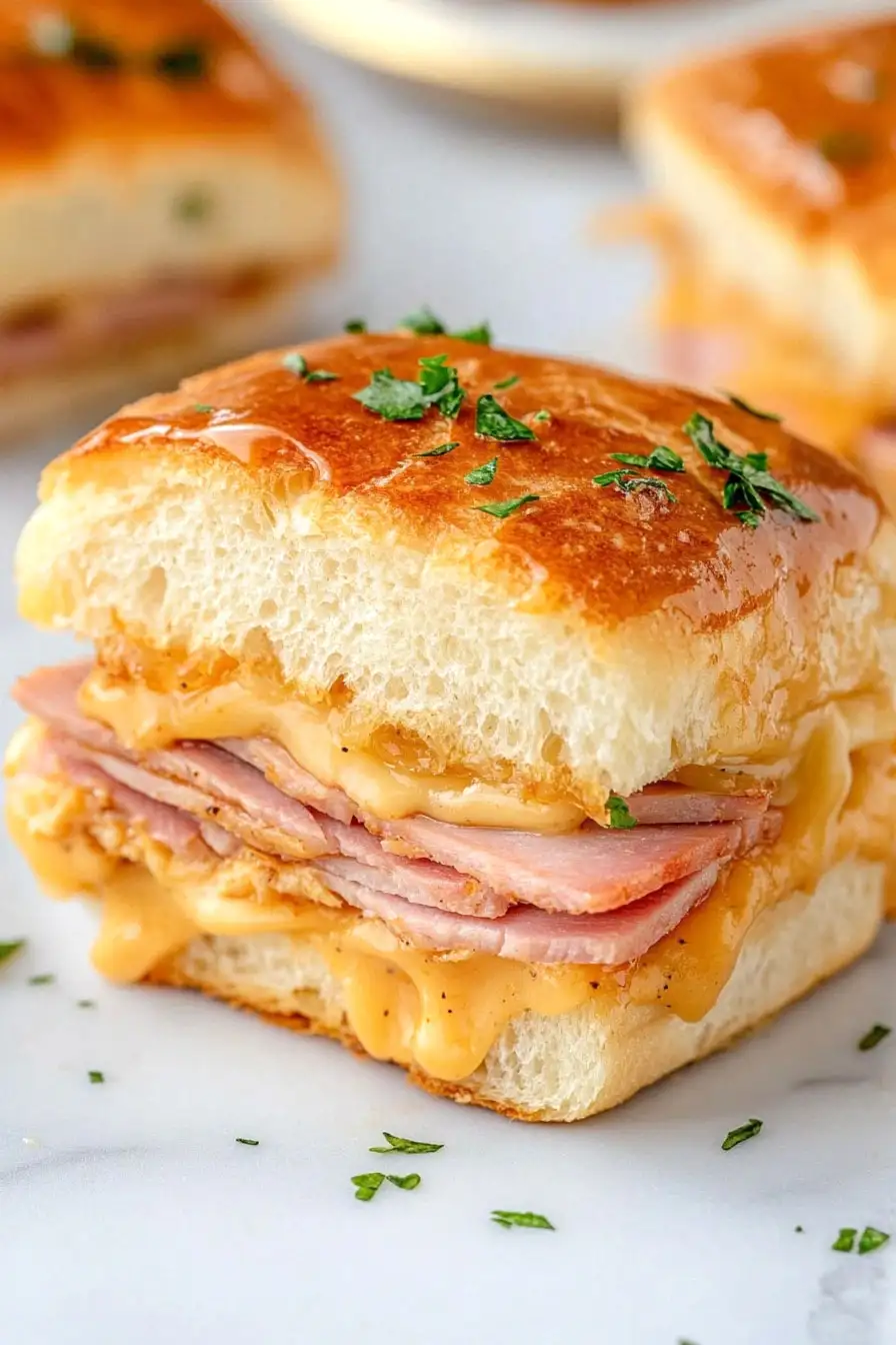 Tasty Honey Mustard Ham and Cheese Sliders