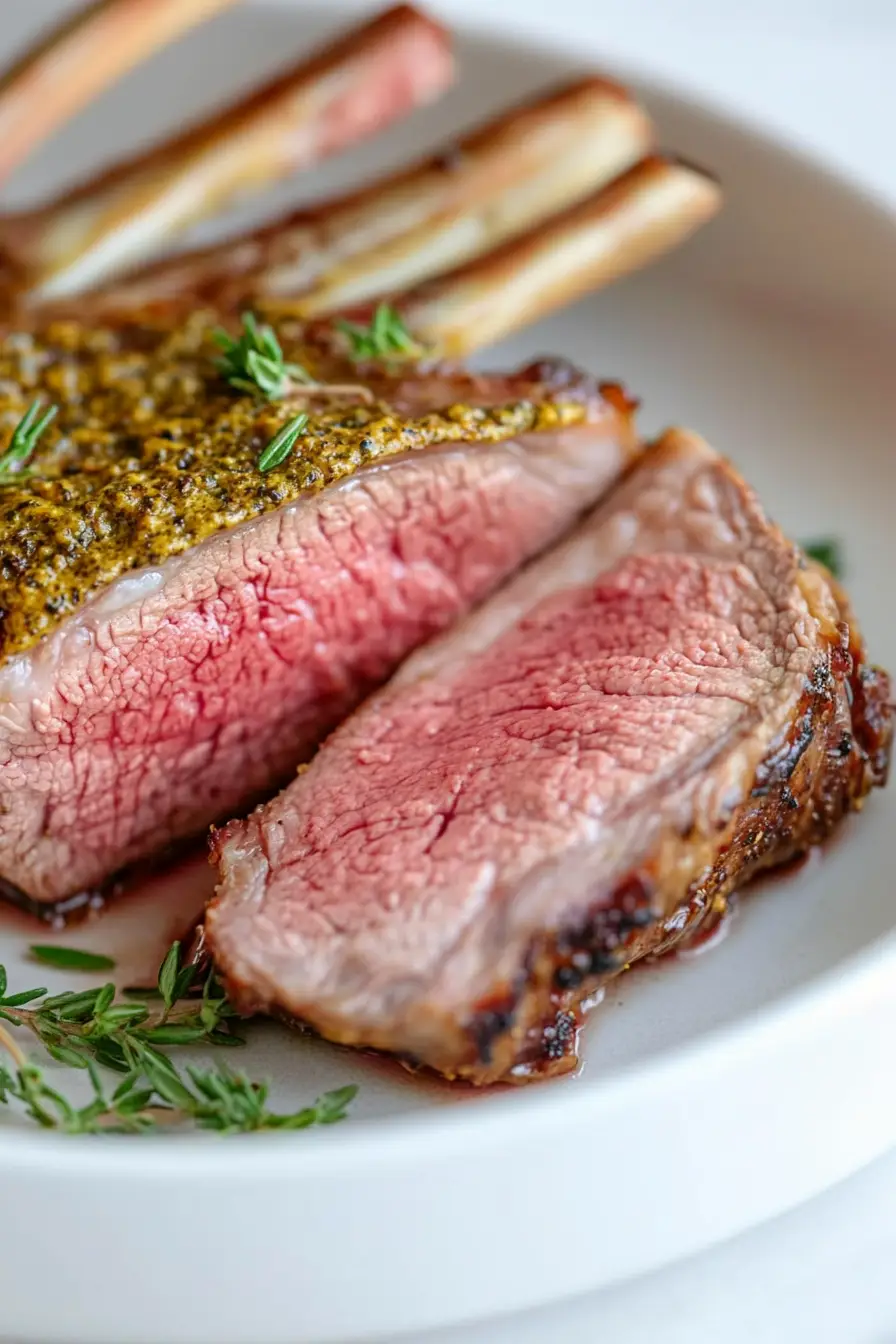 Savory Rack of Lamb with Dijon Mustard