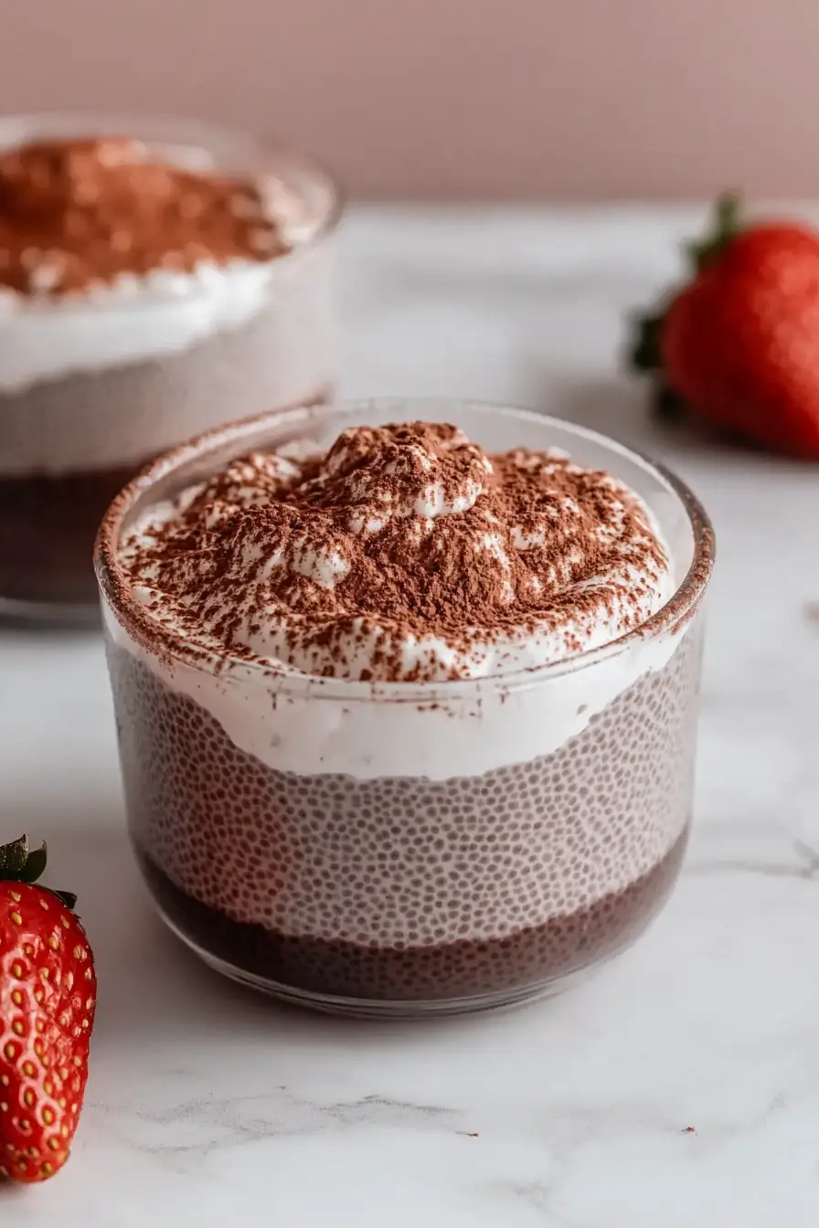 Indulgent Tiramisu Chia Seed Pudding