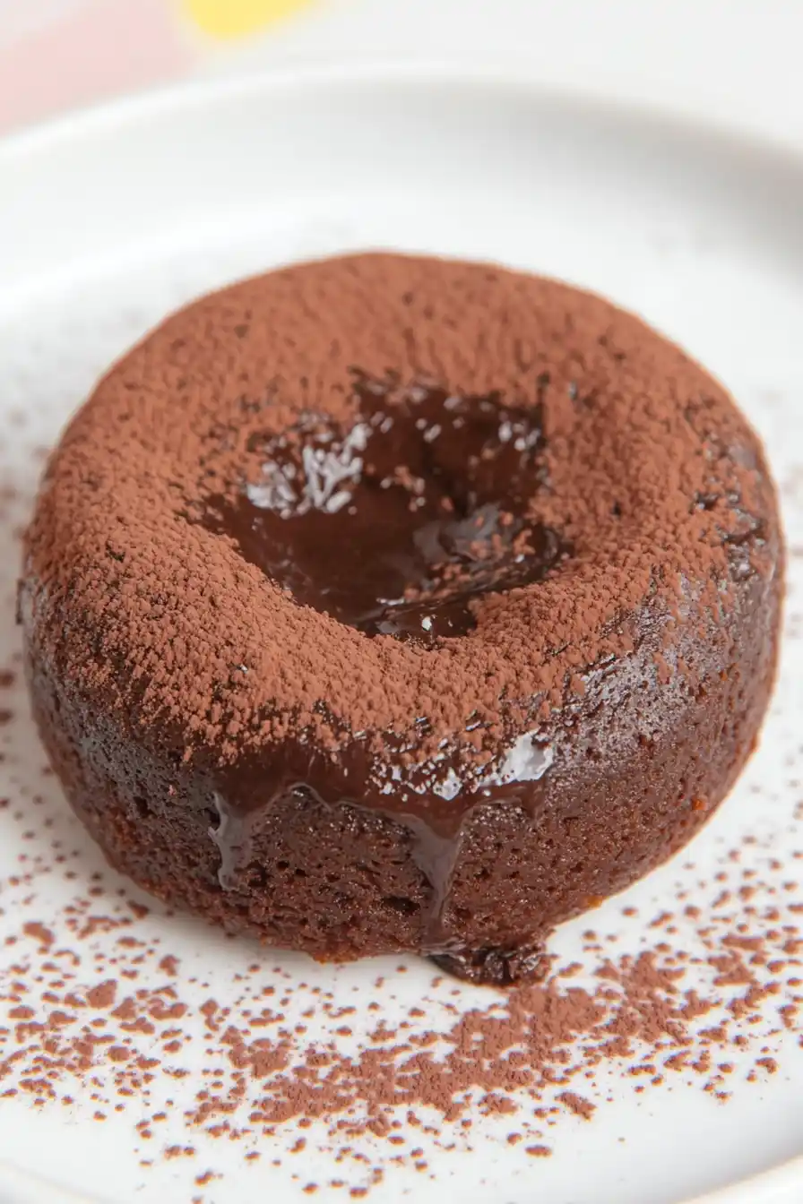 Chocolatey Molten Lava Cake in Muffin Tins