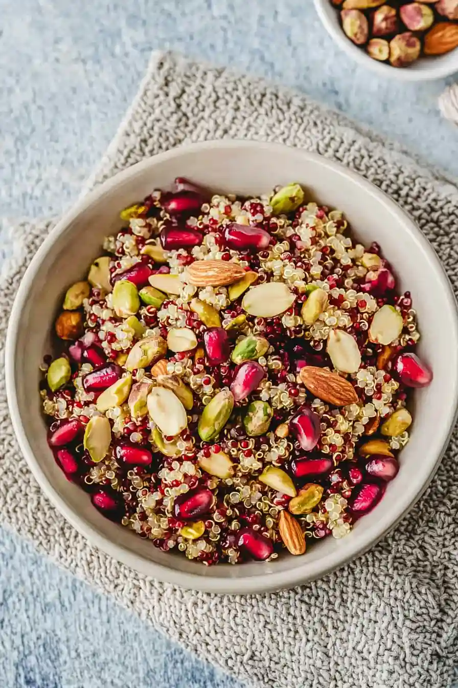 Healthy Quinoa Salad with Dried Fruit and Nuts