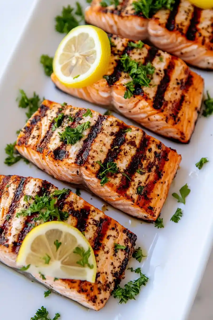 Simple Lemon Pepper Grilled Salmon