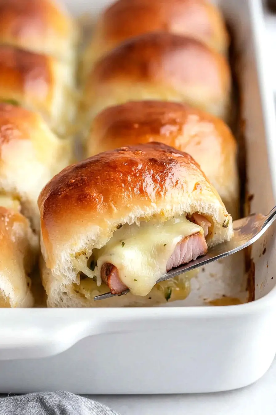 Healthy Ham and Cheese Sliders No Poppy Seeds