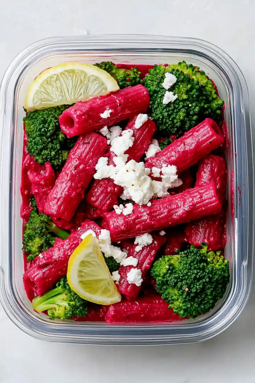 Easy Pink Feta Pasta Recipe