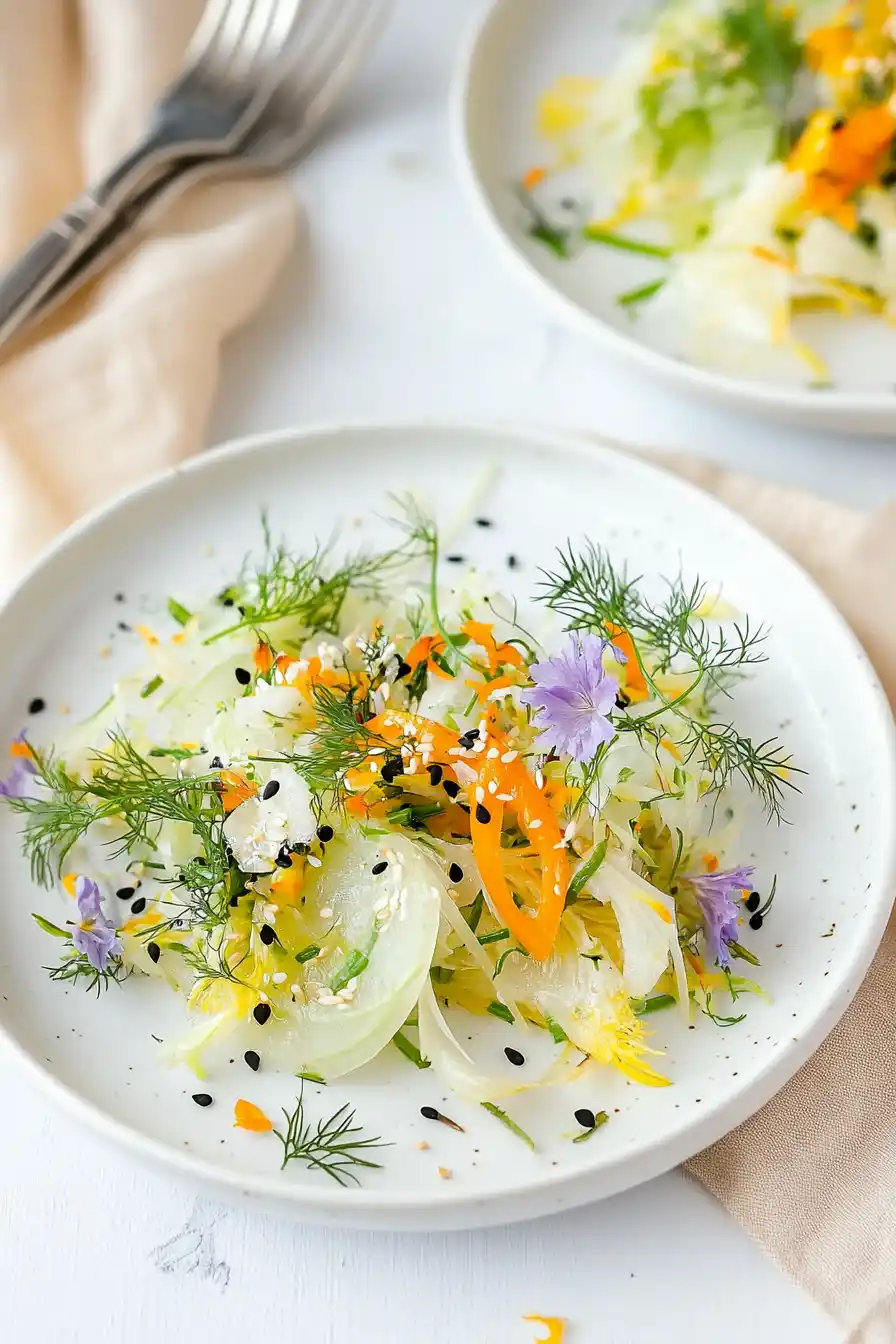 Quick Kohlrabi and Fennel Salad