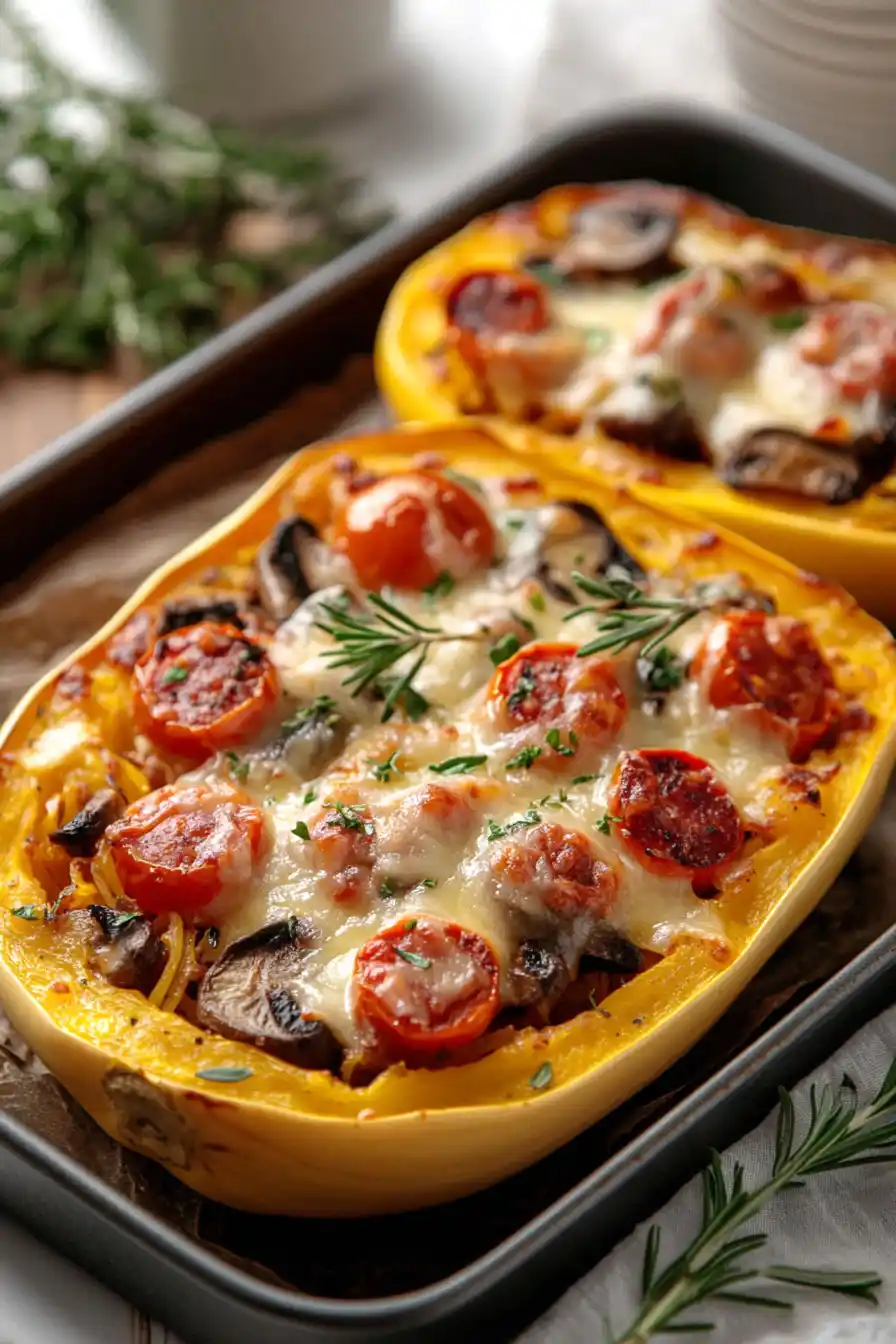 Juicy Italian Sausage Spaghetti Squash