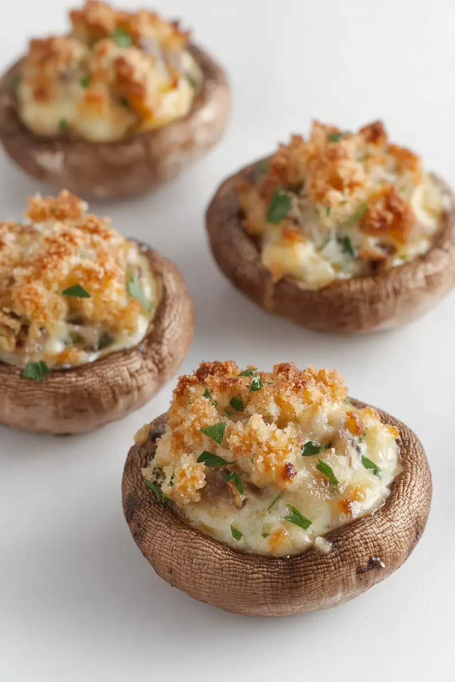 Flavorful Greek Yogurt Stuffed Mushrooms