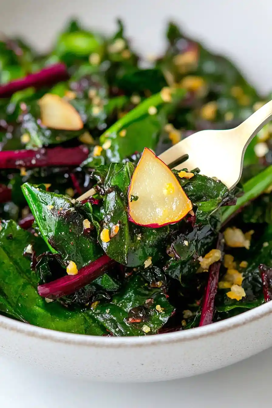 Nutritious Sauteed Beet Greens