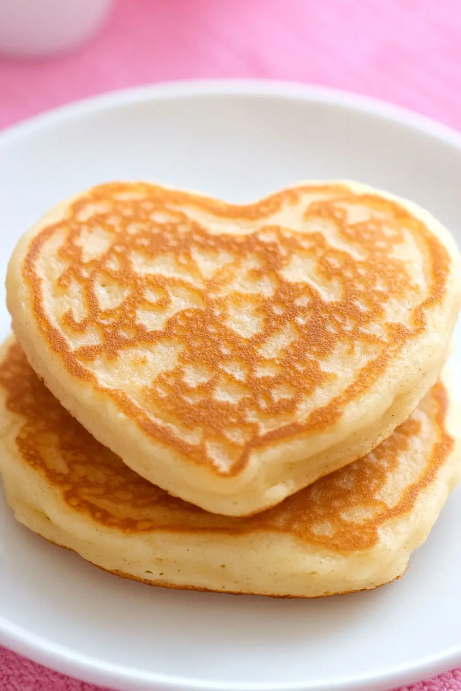 Delicious Heart Shaped Pancakes