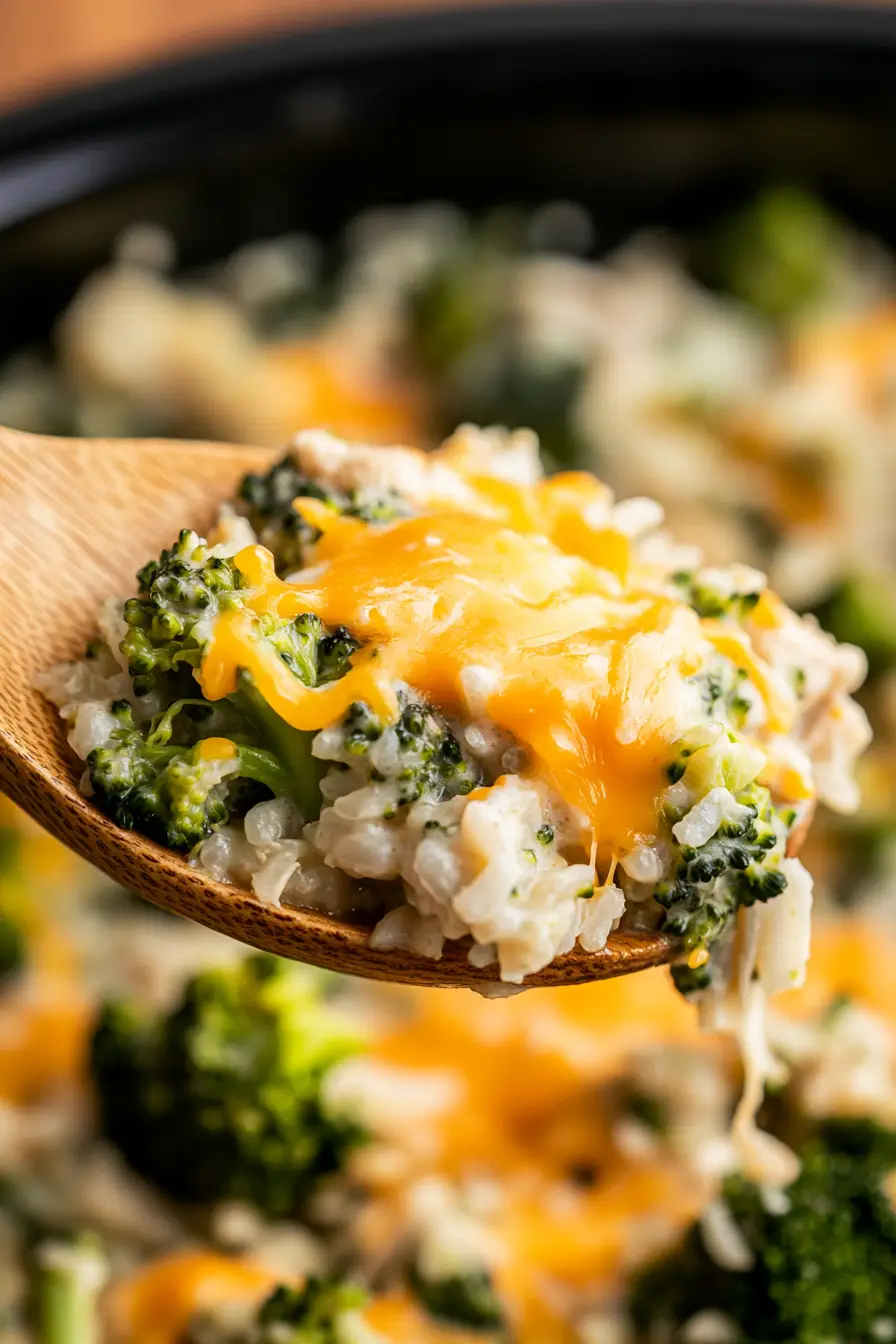 Delicious Crockpot Broccoli Chicken and Rice