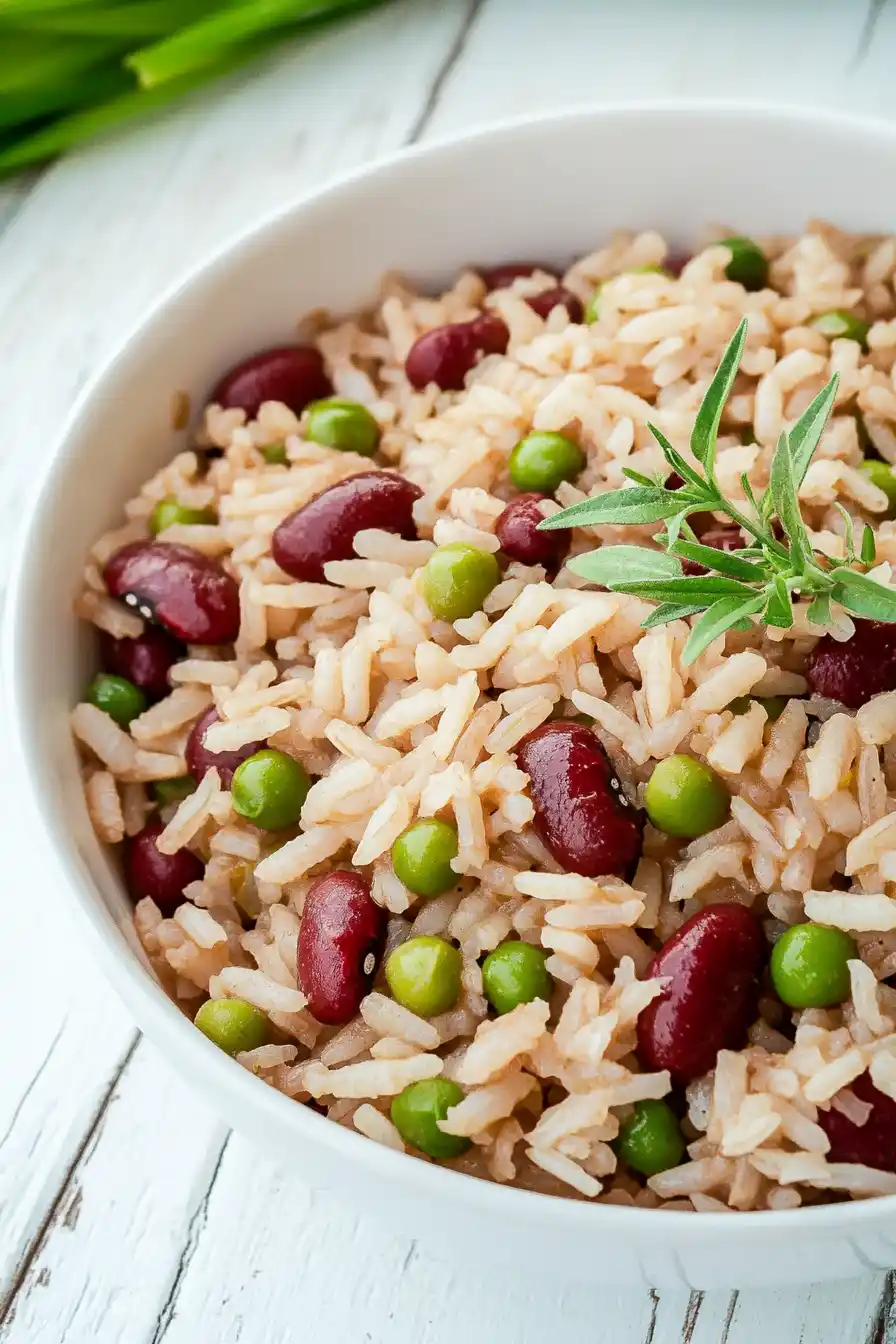 Flavorful Jamaican Rice and Peas in a Rice Cooker