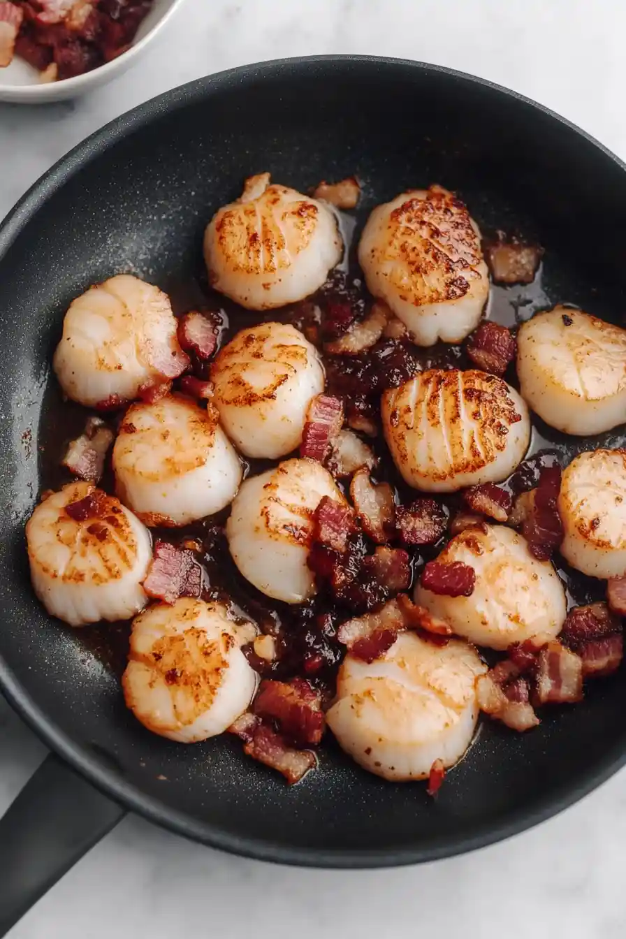 Savory Seared Scallops with Bacon Jam