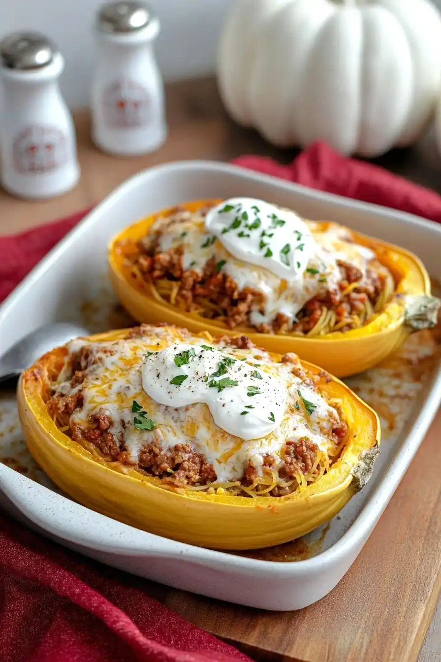Best Spaghetti Squash with Ground Beef Recipe